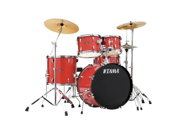 Tama T52H6-CDS Stagestar 5-Piece Drum Kit w/ Hardware+Throne, Candy Red Sparkle Tama T52H6-CDS Stagestar 5-Piece Drum Kit w/ Hardware+Throne, Candy Red Sparkle